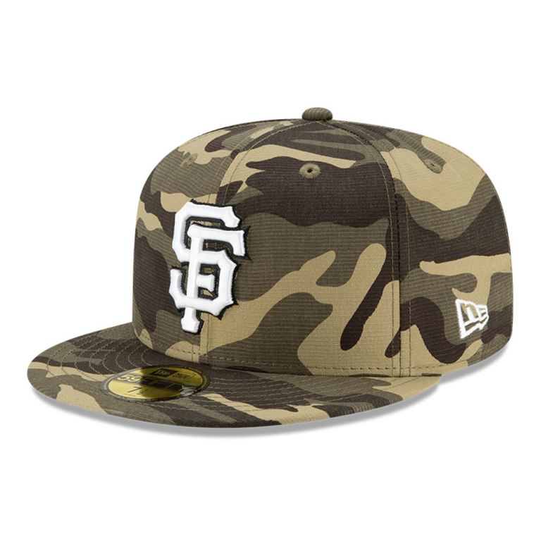 Gorras New Era Mlb Camuflados - San Francisco Giants MLB Armed Forces 59FIFTY 23714HGXT